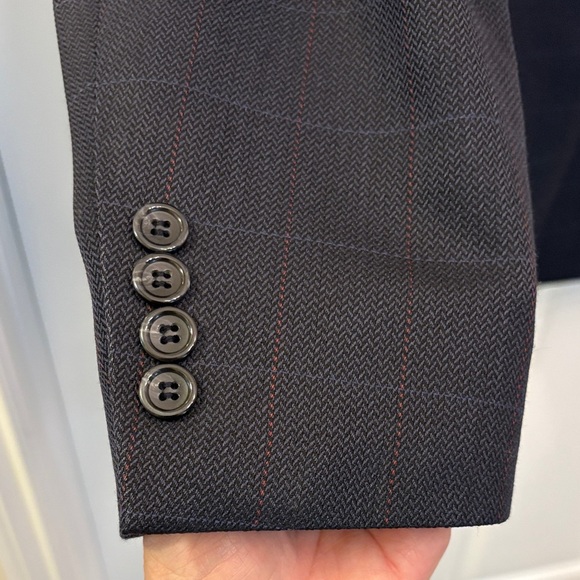 JF J.Ferrar Dark Navy Men's Blazer Sport Coat Suit Jacket EUC - Picture 3 of 16